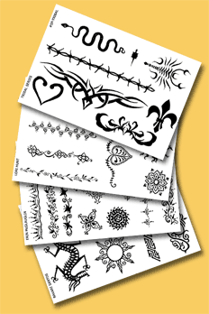 Plantillas para tatuajes de henna